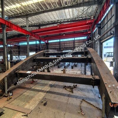Heavy-Duty Box Girder Steel Bridge Made of ASTM A709 High Strength Structural Steel