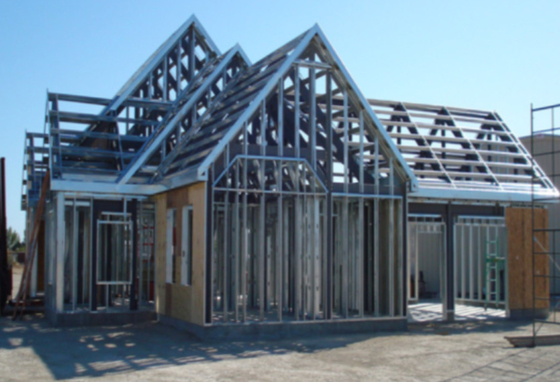 Stud Cold Formed Light Gauge Steel House Construction Roof Trusses Framing